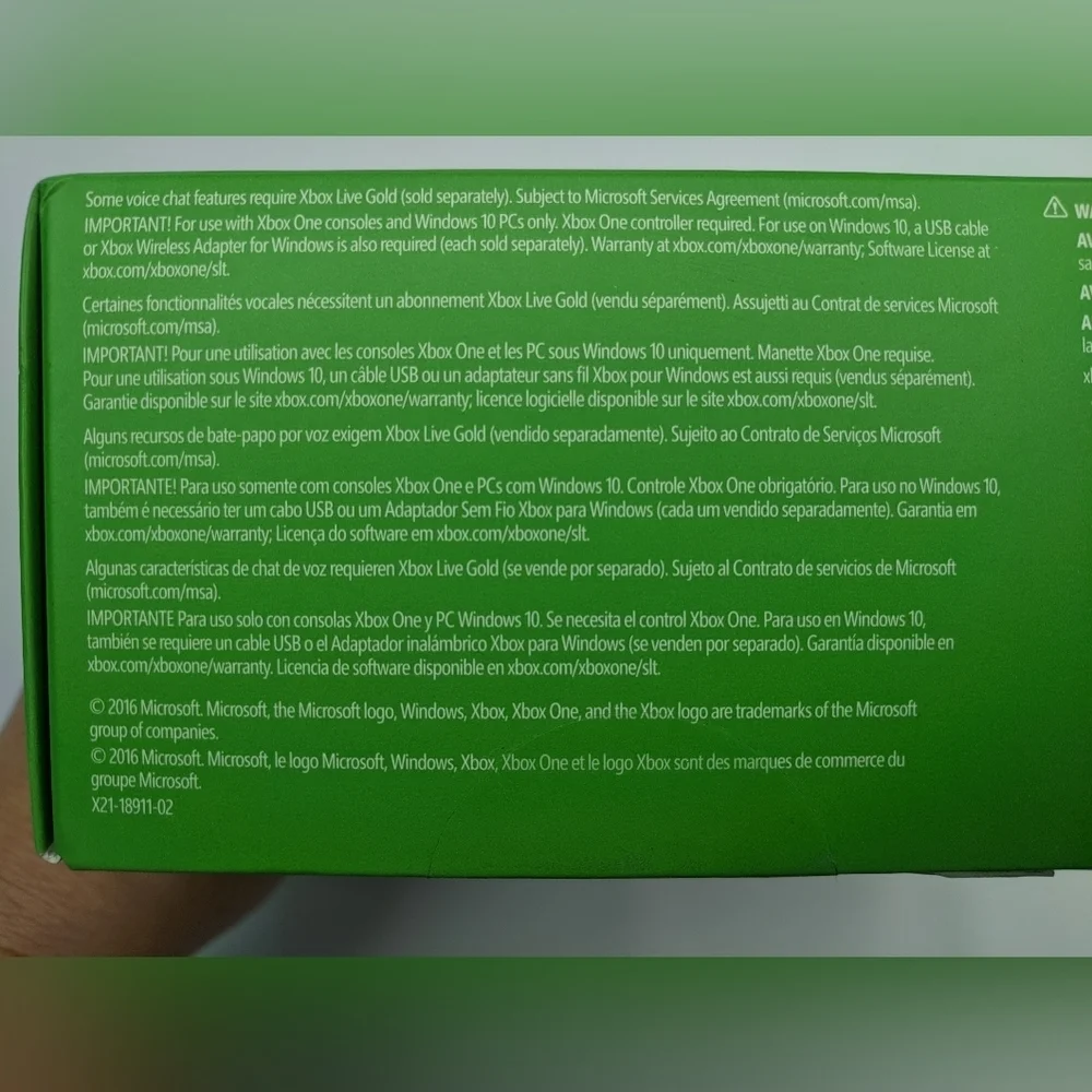 XBOX 1564 Wired Chat Headset UNOPENED - Picture 4 of 7